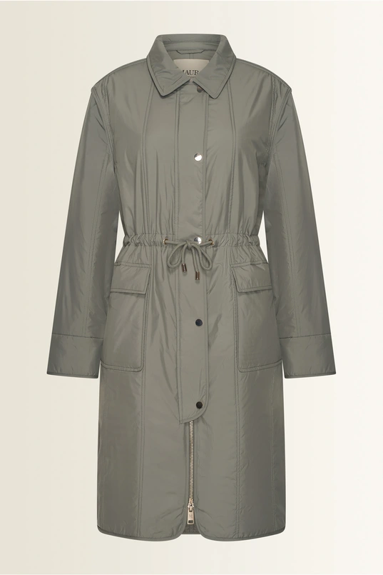 Padded jas met taillekoord Maura