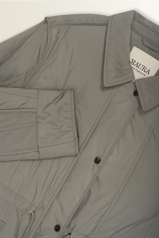 Padded jas met taillekoord Maura