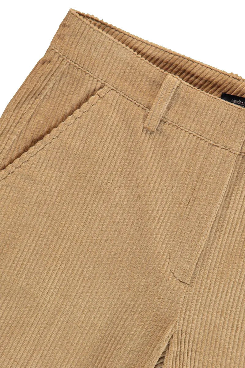 Pantalon brede rib