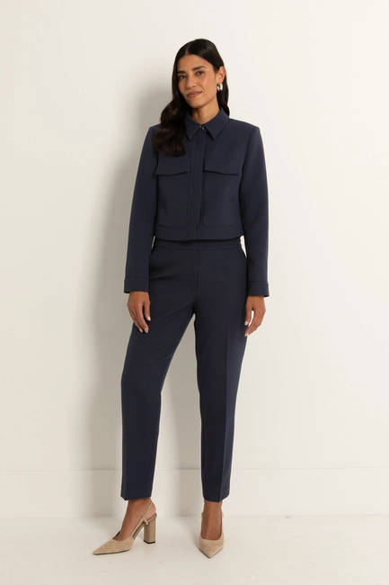 Pantalon in geweven twill