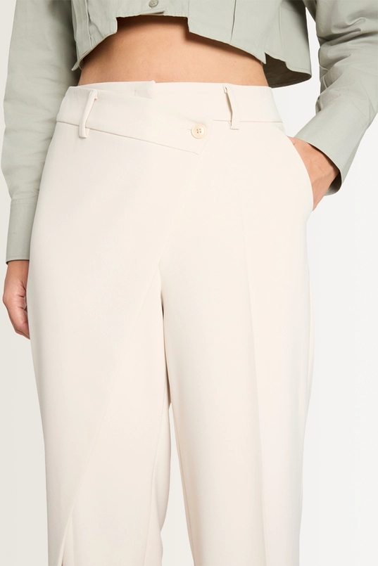 Pantalon met asymmetrische overslag Anais Cambio
