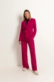 Pantalon met bandplooien