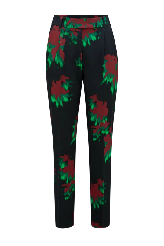 Pantalon met bloemprint