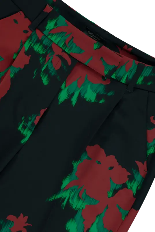 Pantalon met bloemprint