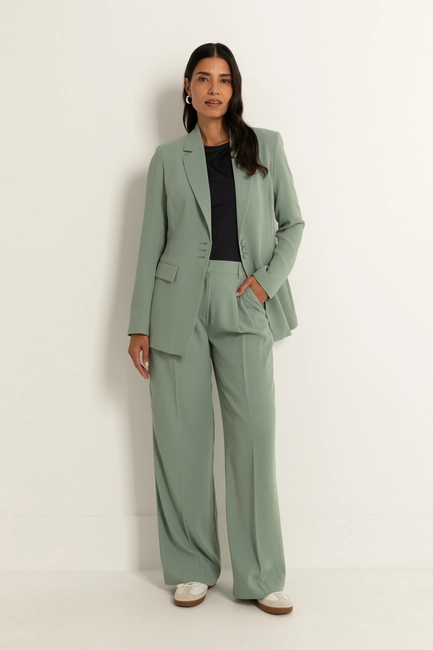 Pantalon met dubbele plooien