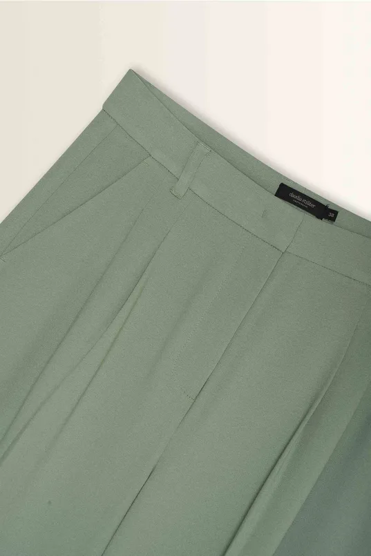 Pantalon met dubbele plooien