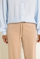 Pantalon met elastische taille en trekkoord