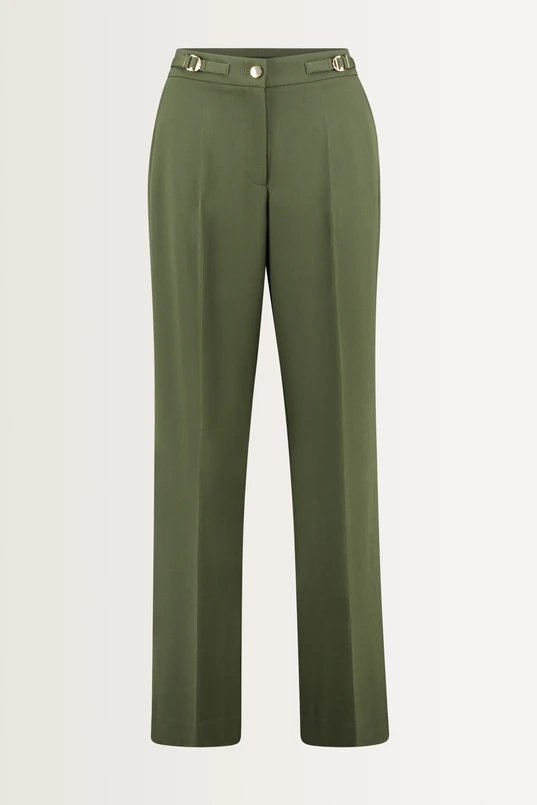 Pantalon met gespdetails
