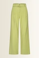Pantalon met goudkleurige buckle