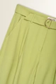 Pantalon met goudkleurige buckle