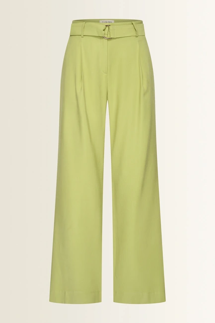 Pantalon met goudkleurige buckle