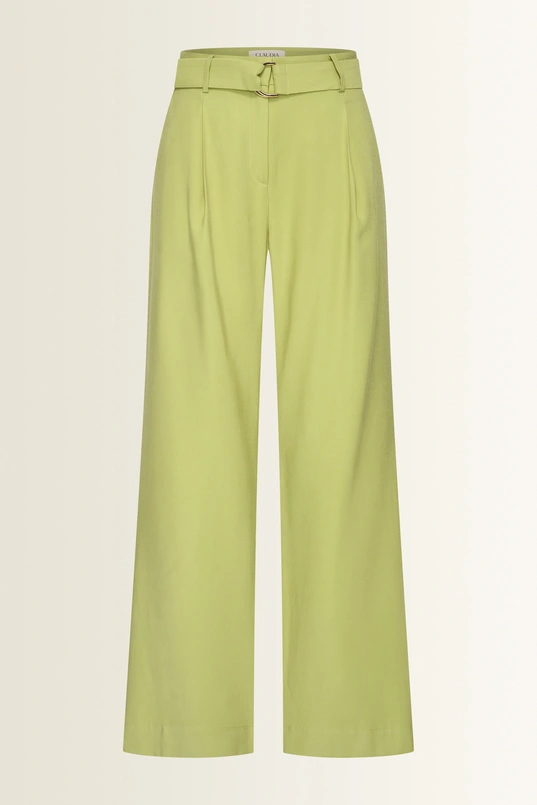 Pantalon met goudkleurige buckle