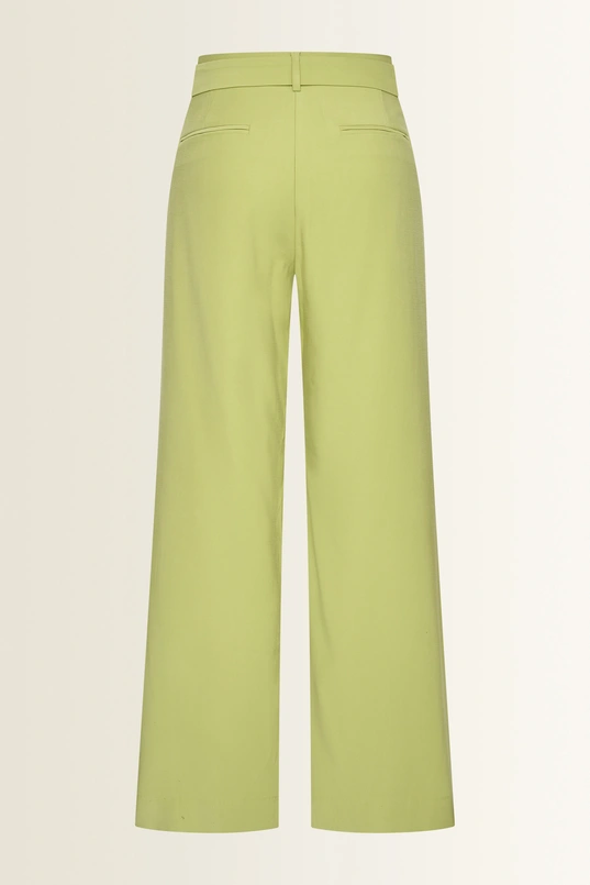 Pantalon met goudkleurige buckle
