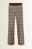 Pantalon met grafisch dessin Flower Cambio