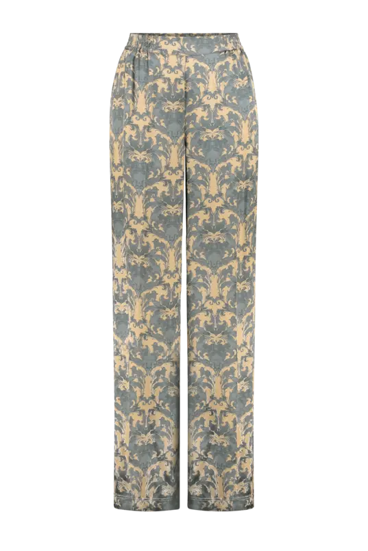 Pantalon met ornament print