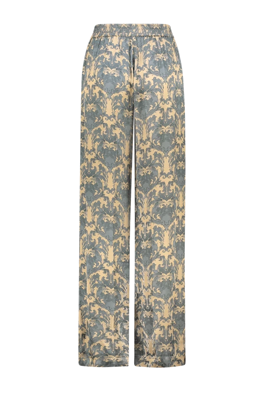 Pantalon met ornament print