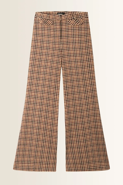 Pantalon met pied-de-poule dessin Famous Cambio