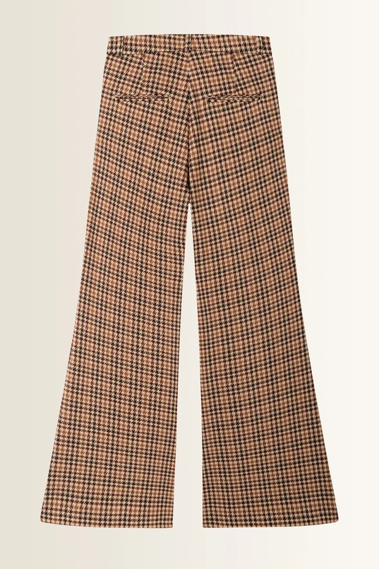 Pantalon met pied-de-poule dessin Famous Cambio