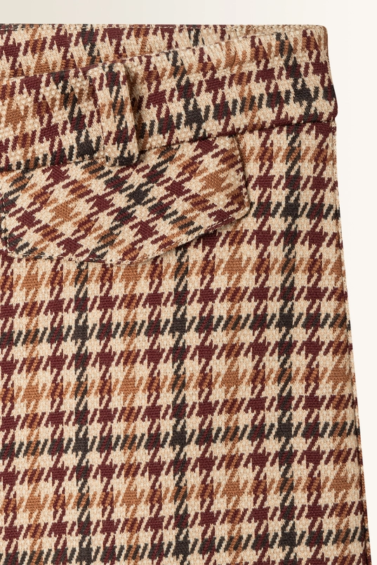 Pantalon met pied-de-poule dessin Famous Cambio