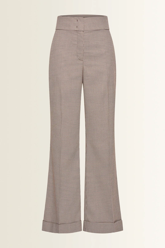 Pantalon met ruitdessin
