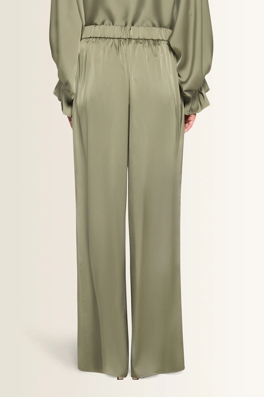 Pantalon met satijnglans Vera Mont