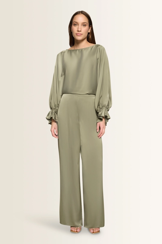 Pantalon met satijnglans Vera Mont