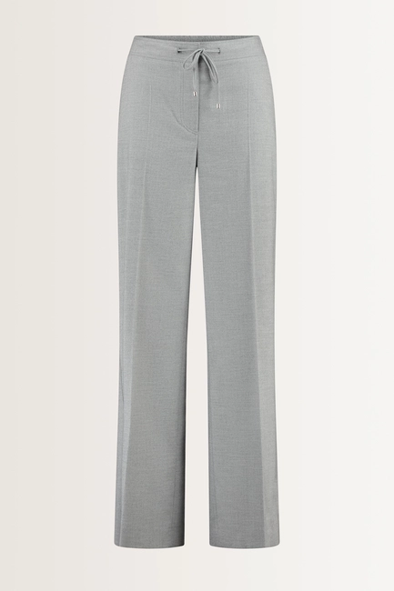 Pantalon met visgraatstructuur