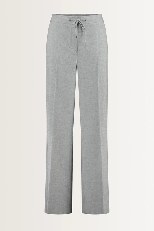 Pantalon met visgraatstructuur