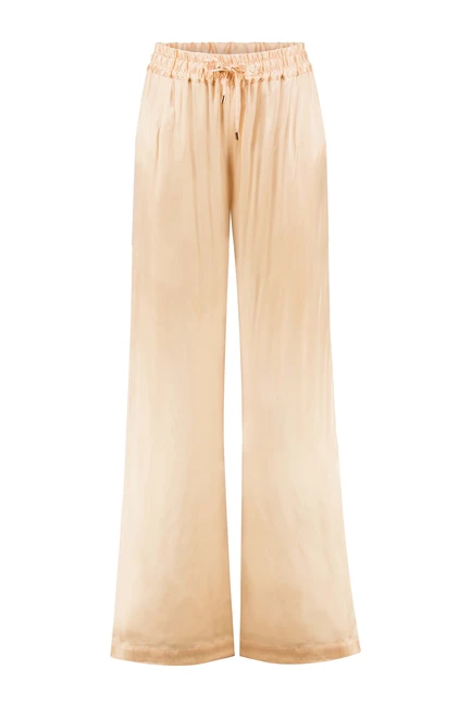 Pantalon stretch satijn