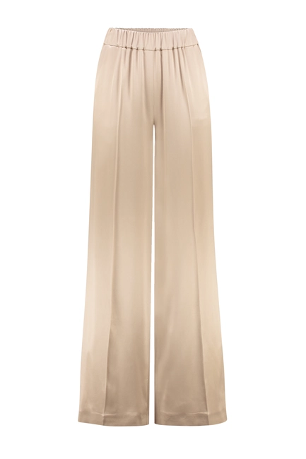 Pantalon stretch satijn