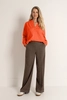 Pantalon van flanellen stretchmix