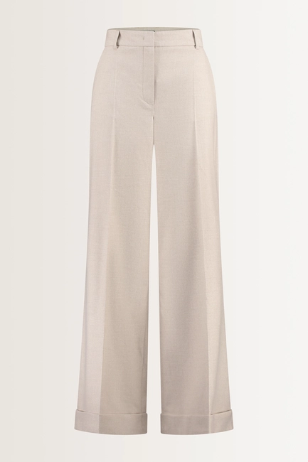 Pantalon van flanellen stretchmix