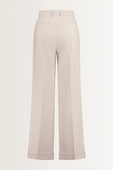 Pantalon van flanellen stretchmix