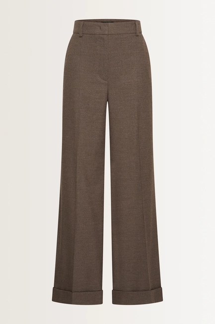 Pantalon van flanellen stretchmix