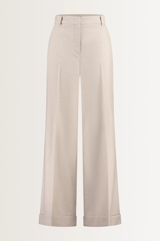 Pantalon van flanellen stretchmix