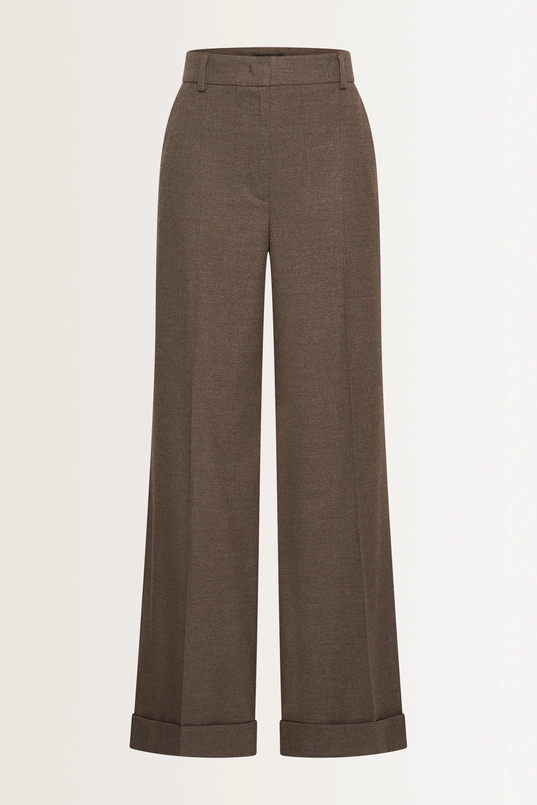Pantalon van flanellen stretchmix