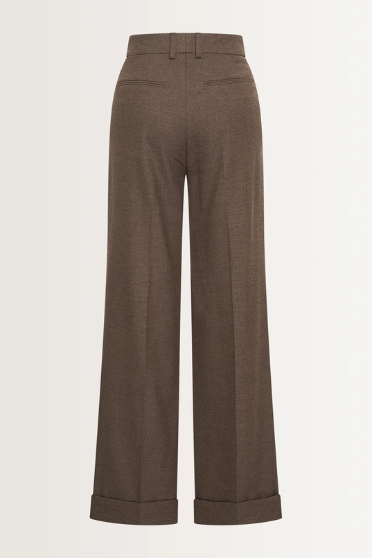 Pantalon van flanellen stretchmix