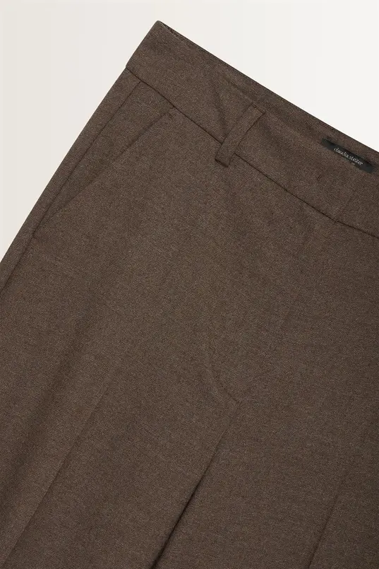 Pantalon van flanellen stretchmix