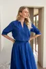 Pofmouwblouse met plooien