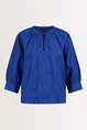 Pofmouwblouse met plooien