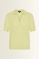 Polo pullover in fijn breisel