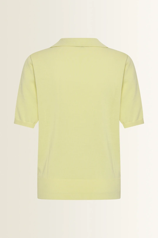 Polo pullover in fijn breisel