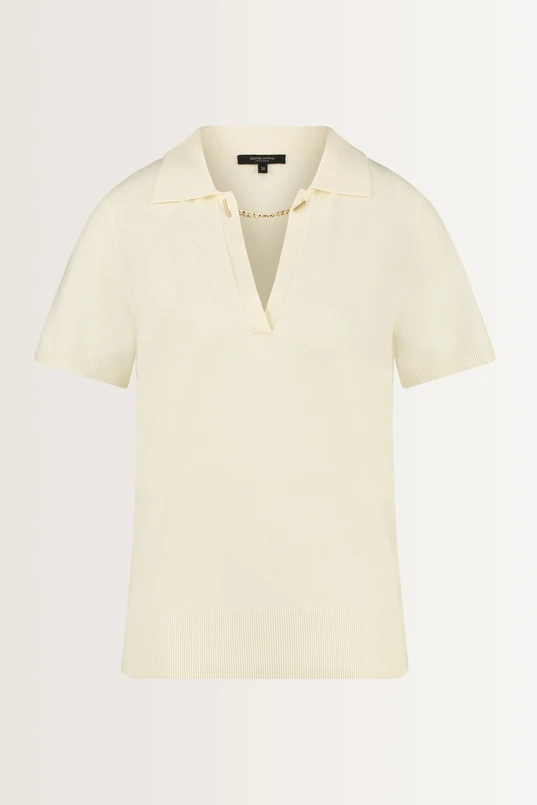 Polo trui fijngebreid