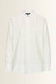 Poplin blouse met brede manchetten