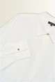 Poplin blouse met brede manchetten