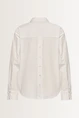 Poplin blouse met knoopdetail