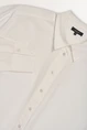 Poplin blouse met knoopdetail