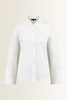 Poplin blouse met verfijnd borduurreliëf