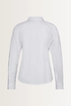 Poplin blouse met zilverkleurige drukknoopjes