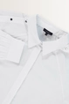 Poplin blouse met zilverkleurige drukknoopjes